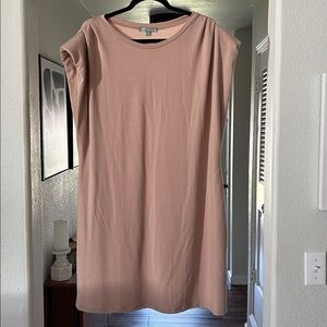 Good Luck Gem Padded Shoulder Tshirt Dress